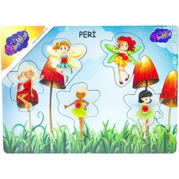 Playwood Ahşap Tutmalı Peri Kızı - Resim 2