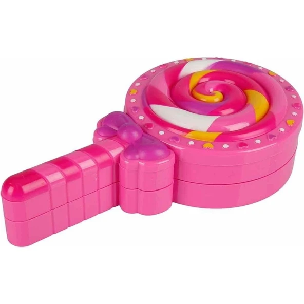 Pretty Pinky Sunman Lolipop Şekilli 2 Katlı Makyaj Güzellik Seti - Resim 3