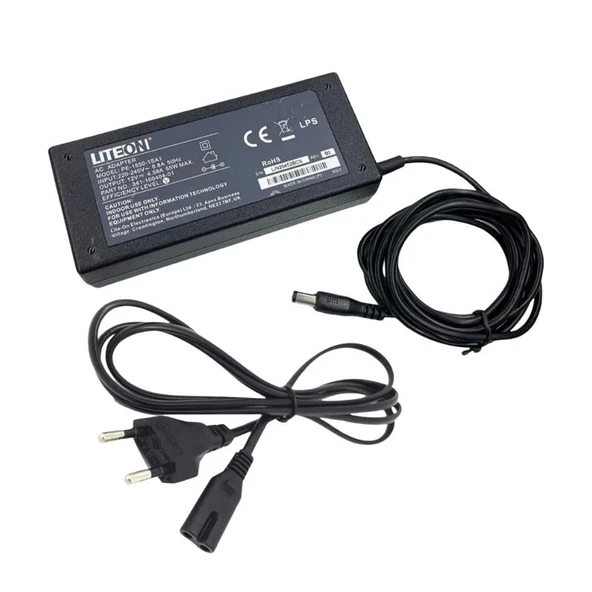 Liteon 12V 5A Plastik Kasa Adaptör (5.5x2.5) PE-1550-1SA1 - 2
