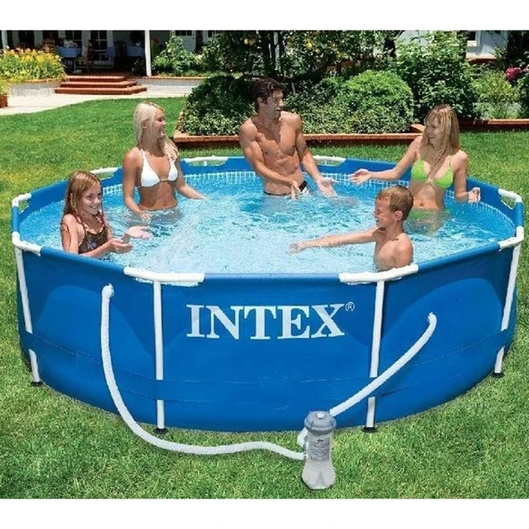 Xtoys Intex 282001 Prefabrik Aile Havuzu 305X76CM 220V Temizleme Filtreli - 2