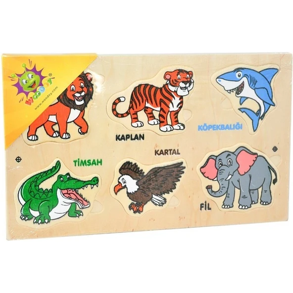 Woodoy 111 Woodoy Yapboz Vahşi Hayvanlar