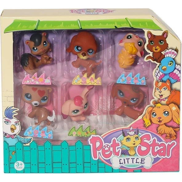 Linea Pet Star Little Neşeli Miniş 6'lı Set NO:3046A2 - 2