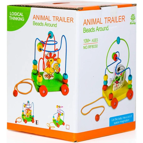 Child Wood Ahşap Hayvan Figürlü Mini Koordinasyon Oyunu - Resim 2