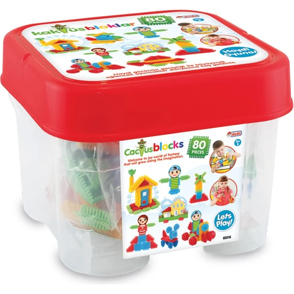Dede Kaktüs Blok Kova (80 Parça) - 2