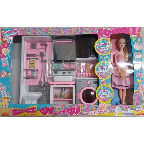 Oydaş Kutuda 3lü Banyo Çamaşır Makinası Seti Bebekli