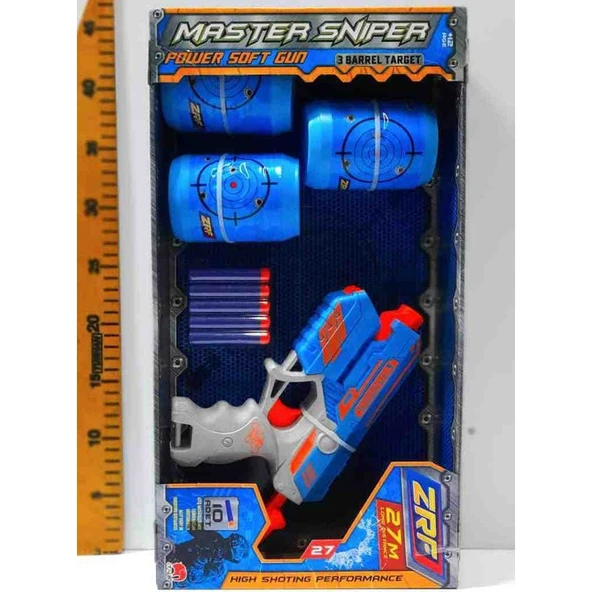 Oyuncak Park Hedefli Sünger Ok Atan Tabanca Seti Zrf - 2