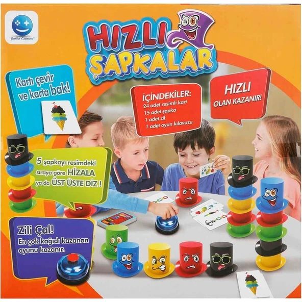Smile Games Hızlı Şapkalar Kutu Oyunu - 4