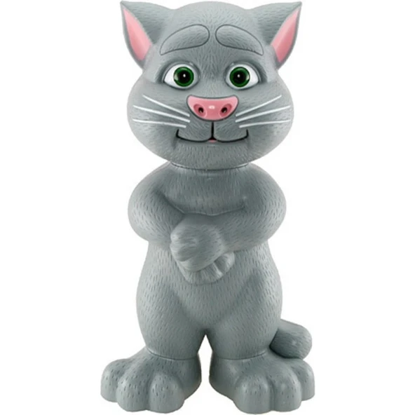 Can Oyuncak Gri Talking Tom Cat Konuşan Kedi Ses Taklit Eden Oyuncak ürün görseli 1