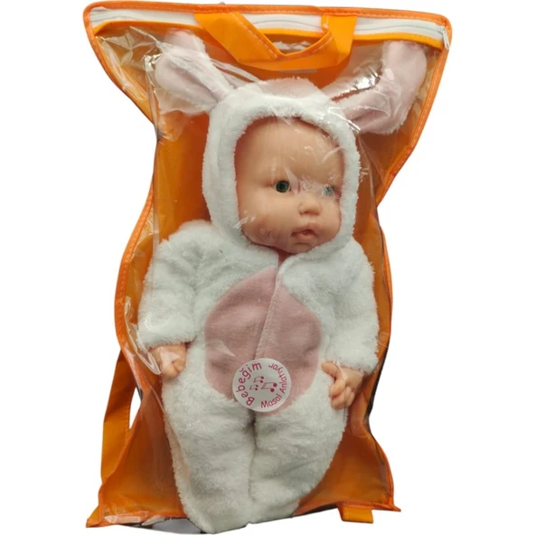 Erpa Oyuncak Tavşan Kostümlü Masal Anlatan Tombul Bebek Beyaz 662300 - 2