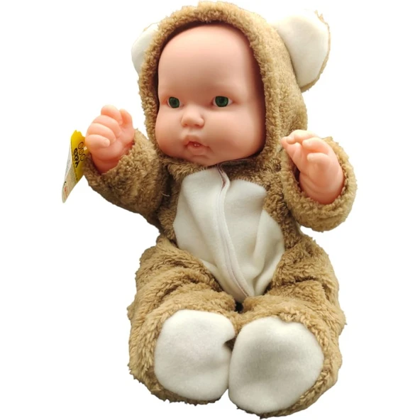 Erpa Oyuncak Ayı Kostümlü Masal Anlatan Tombul Bebek Kahverengi 662294 - 3