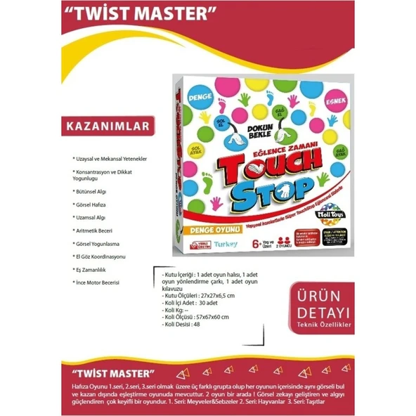 Teknotrust Twist Master Denge Oyunu 8681511001612 - 2