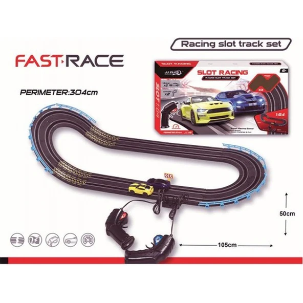 Magic Toys Pilli 2 Araçlı Yarış Seti VARJJ.145-1