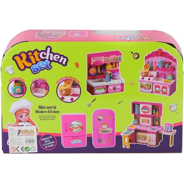 Belirtilmemiş 22282-YQL132-3 Mutfak Oyun Seti -Asya Oyuncak - 2