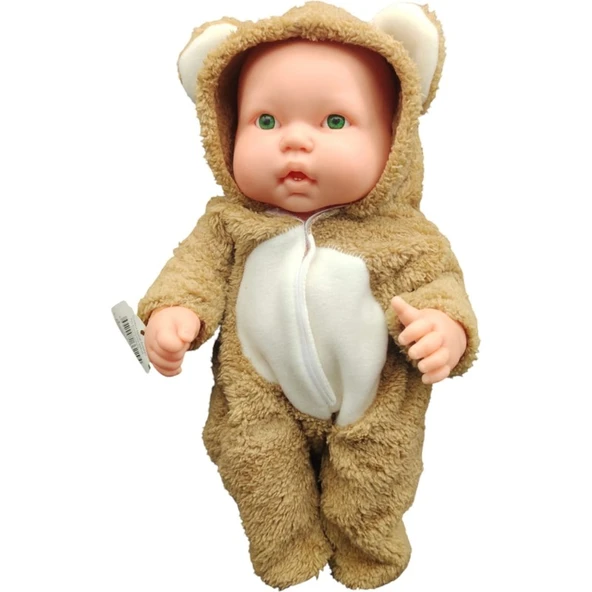 Erpa Oyuncak Ayı Kostümlü Masal Anlatan Tombul Bebek Kahverengi 662294 - 2