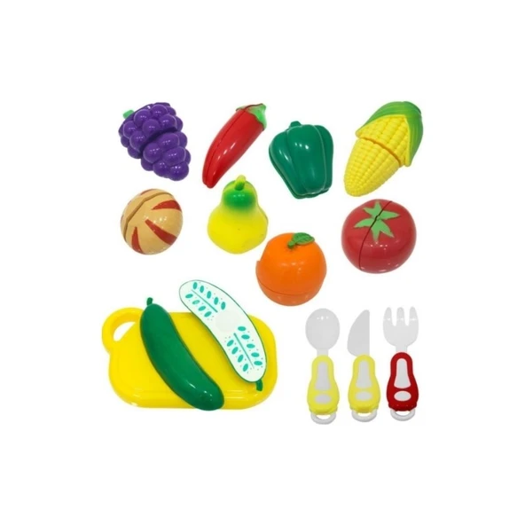 Birlik Oyuncak Meyve ve Sebze Kesme Seti 22 Parça