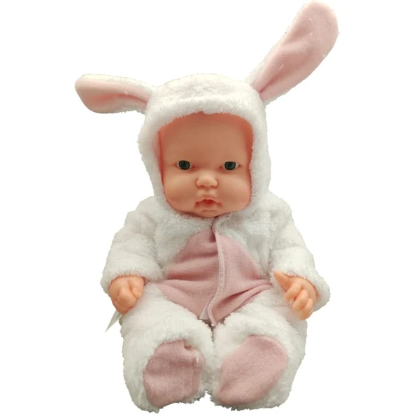 Erpa Oyuncak Tavşan Kostümlü Masal Anlatan Tombul Bebek Beyaz 662300 - 4