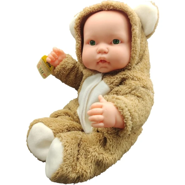 Erpa Oyuncak Ayı Kostümlü Masal Anlatan Tombul Bebek Kahverengi 662294 - 4