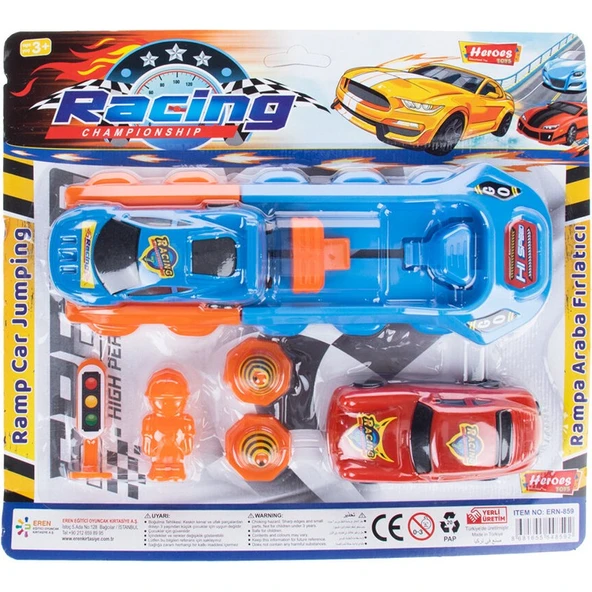 Heroes Toys Araba Fırlatıcı Set Küçük Kartelalı ERN-859 8592