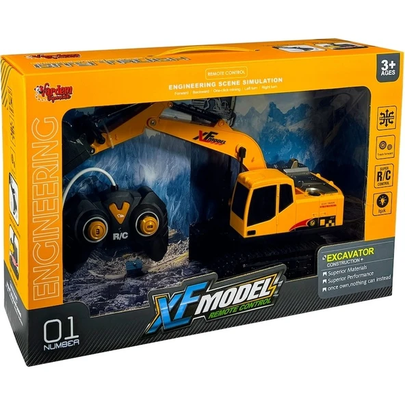 Vardem Oyuncak Vardem Uzaktan Kumandalı Full Fonksiyon Şarjlı Xfmodel Kazıcı (Metal Kepçe) - 2