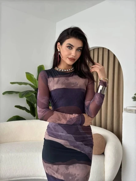 MDB Pella Tül Elbise ürün görseli 1