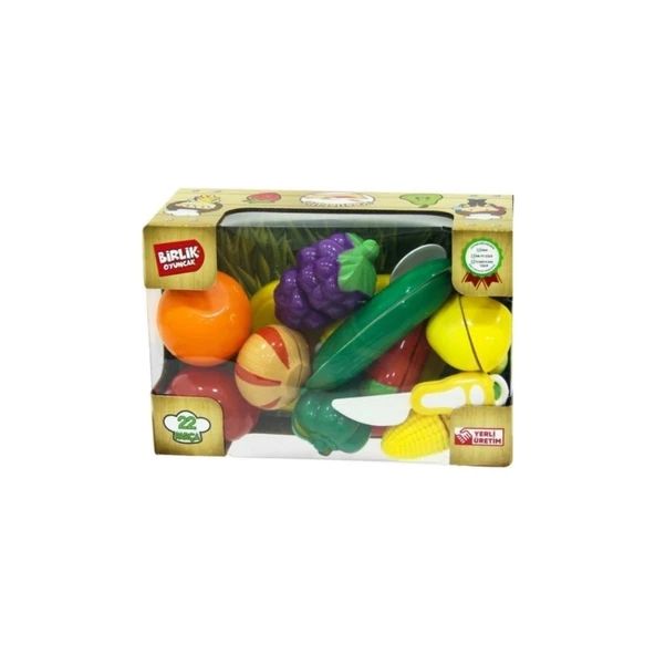 Birlik Oyuncak Meyve ve Sebze Kesme Seti 22 Parça - 2