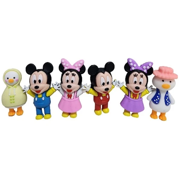 Asya Oyuncak Deposu Kutulu Micky 6'lı Mini Figür Set - 2