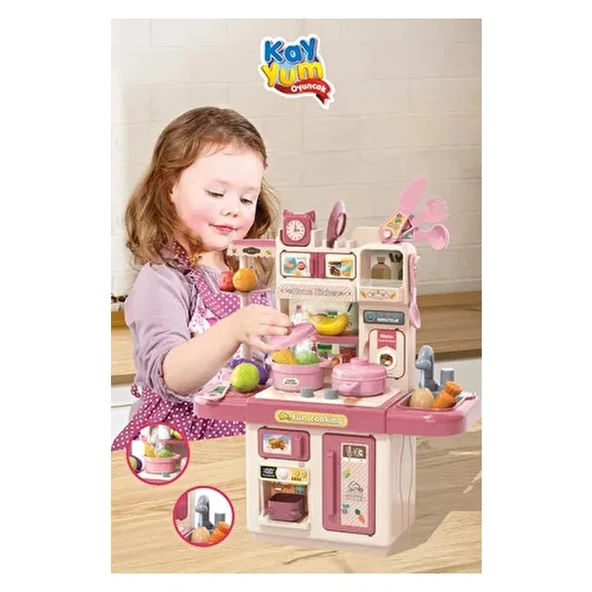 Kayyum Buharlı Mutfak Seti 3 Yaş Üstü Kız Çocuklar İçin Gerçekçi Pişirme Deneyimi - 2