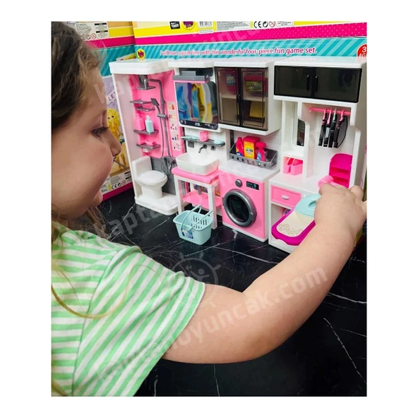 Oydaş Oyuncak 02386 Kutuda 4'Lü Yeni Banyo Seti