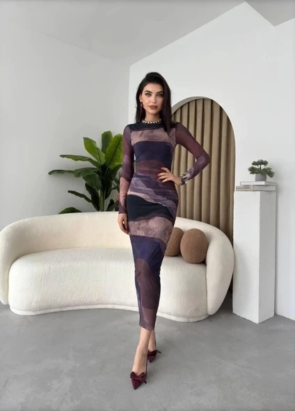 MDB Pella Tül Elbise - Resim 3