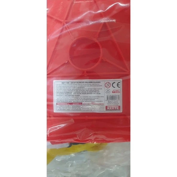 KETTE Çocuk Salıncağı Emniyet Kemerli Ön Barlı Sevimli Yüz Tasarımlı 2-7 Yaş Bahçe Kullanımı - Resim 3