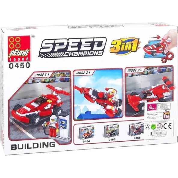 Nusrat Bilişim Canem Oyuncak Formula Aracı Blok Seti 144 Parça 6+ 0450 ürün görseli 1