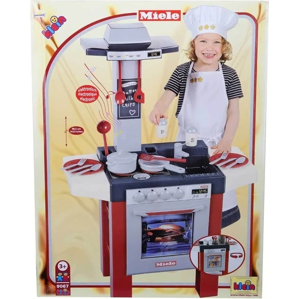 Klein Toys Miele Fırın Ocak ve Aspiratör Mutfak Set Sesli - Resim 3