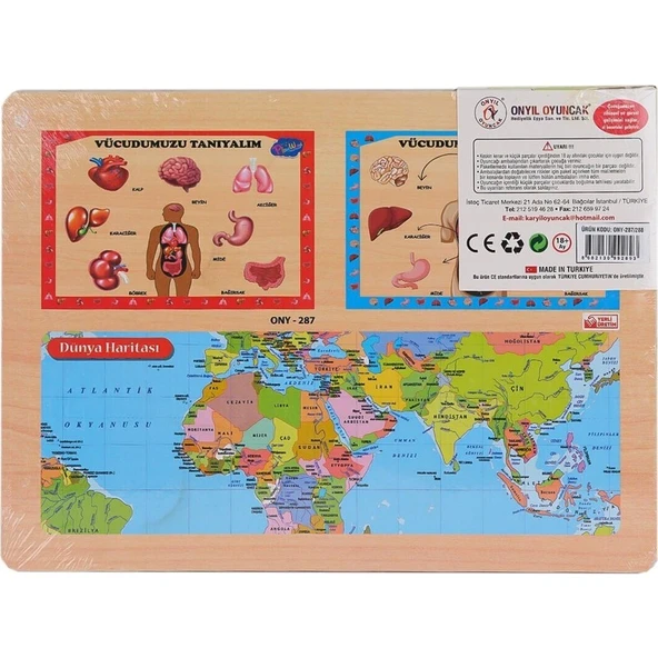 Playwood Vücudumuzu Tanıyalım Ahşap Eğitici Set - Resim 2