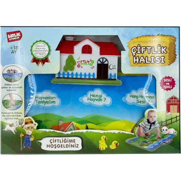 Birlik Oyuncak Eğitici Çiftlik Halısı Küçük Boy - 5