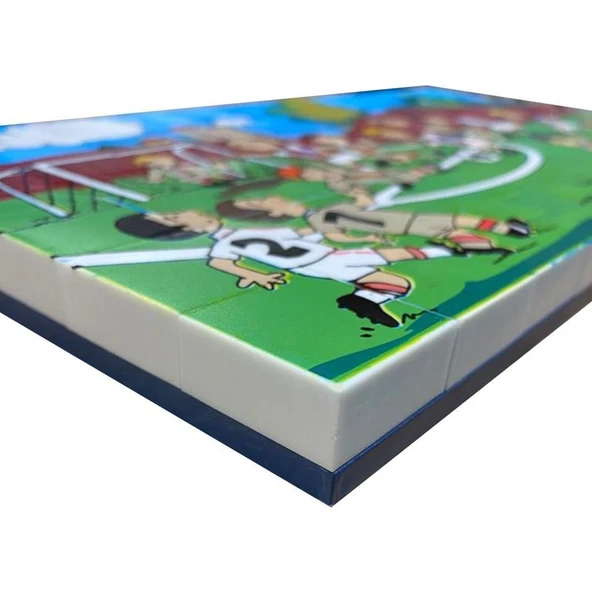 Güçlü Toys LEGO Tipi Resimli Puzzle 67 Parça Futbol - 2