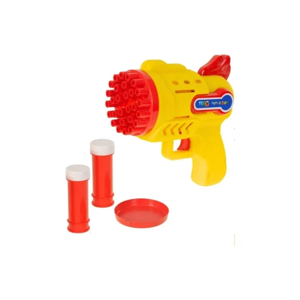 Asya Oyuncak Deposu Işıklı Pilli Köpük Baloncuk Makinesi Tabancası