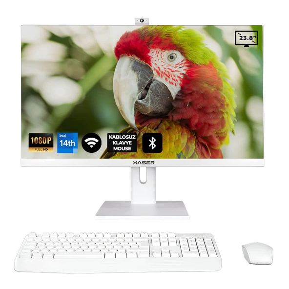 Xaser Xs165 i5 14400 16GB Ram 1TB  SSD 23.8" Webcam + Wifi+ BT All In One Bilgisayar ürün görseli