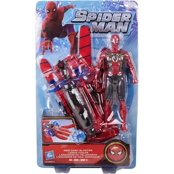 Cstars Spiderman Ağ ve Ok Atan Eldiven - Örümcek Adam Figürlü