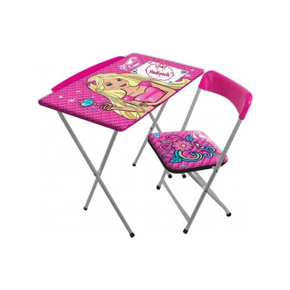 Furkan Toys Furkan Linda Yazı Tahtalı Ders Çalışma Masası ürün görseli 1
