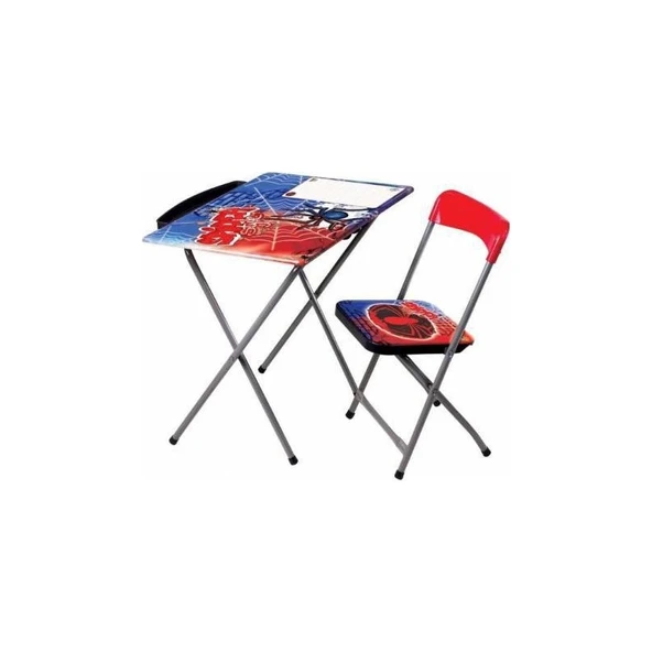 Furkan Toys Spider Style Yazı Tahtalı Masa Sandalye Seti