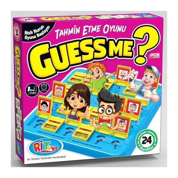 Ritoys Guess Me Bil Bakalım Kutu Oyunu 3+ Yaş Ahşap Zeka ve Strateji Geliştirici 2 Kişilik