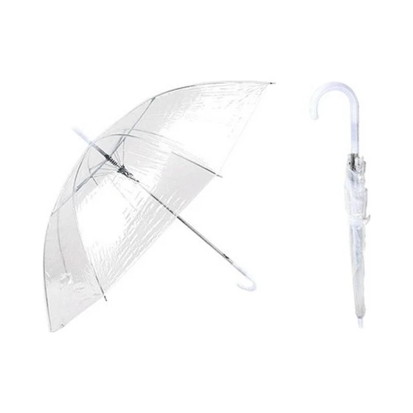 Easy Toptan Şeffaf Şemsiye - Resim 2