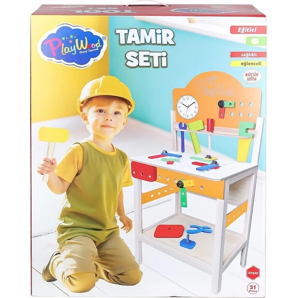 Belirtilmemiş ONY-412 Ahşap Tamir Seti -Onyıl Oyuncak ürün görseli 1