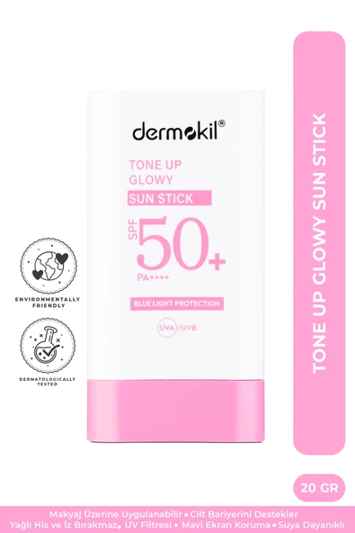Dermokil Tone Up Glowy Sun Stick SPF 50+ Ton Eşitleyici Stick Güneş Koruyucu 20 g