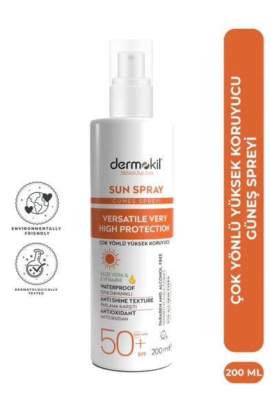 Dermokil Koruyucu Güneş Spreyi - Sun Sprey 200 ml