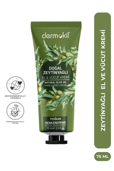 Dermokil Doğal Zeytinyağı El ve Vücut Kremi 75 ml