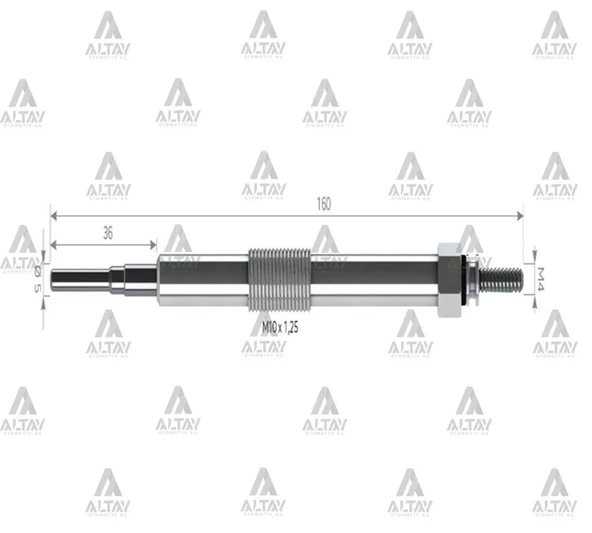 KIZDIRMA BUJİSİ (ISITMA) COROLLA 2007-2013 / YARIS 1.4 D-4D / MINI ONE D 115. 19850 0W010 (10 ADET) ürün görseli 1
