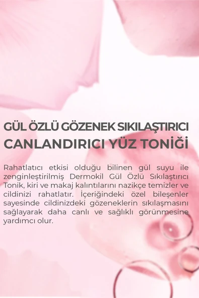Dermokil %100 Doğal Gül Suyu Canlandırıcı ve Sıkılaştırıcı Tonik 200 ml - 5