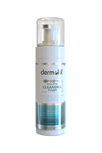 Dermokil Exfoliating AHA + BHA Niacinamide Yüz Temizleme Köpüğü 150 ml