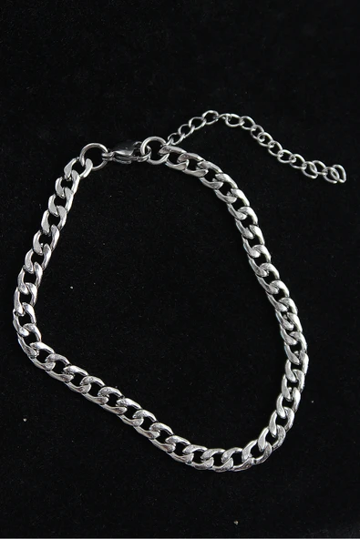 316L Çelik Klasik Model Gümüş Renk Erkek Bileklik - TJ-EB3747 ürün görseli 1